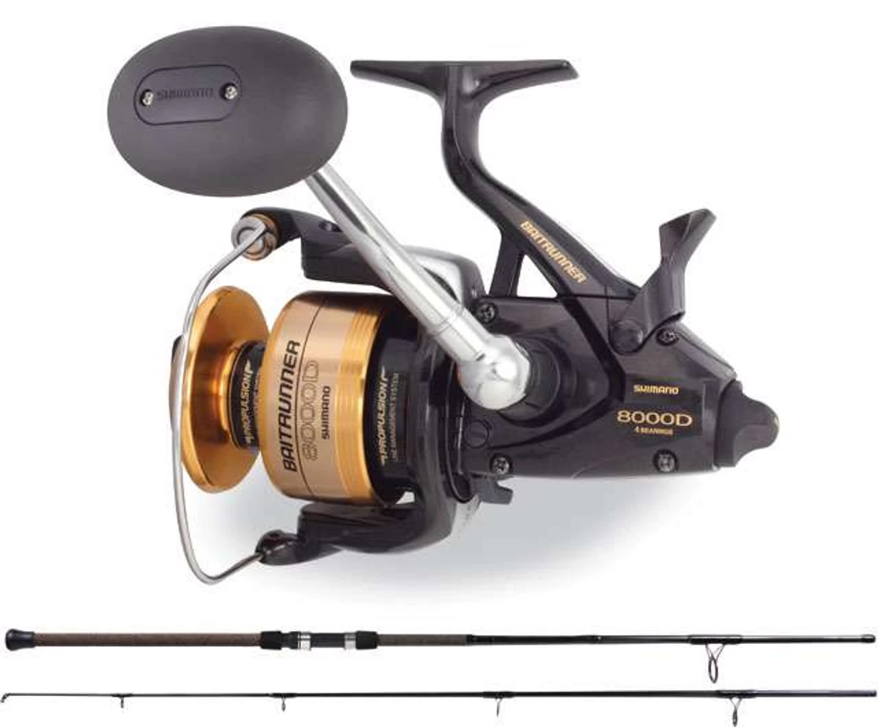 Shimano Baitrunner BTR8000D Beach Runner BR1230S90CT Surf Spin Combo 2 Shimano Baitrunner BTR8000D Beach Runner BR1230S90CT Surf Spin Combo - Image 2